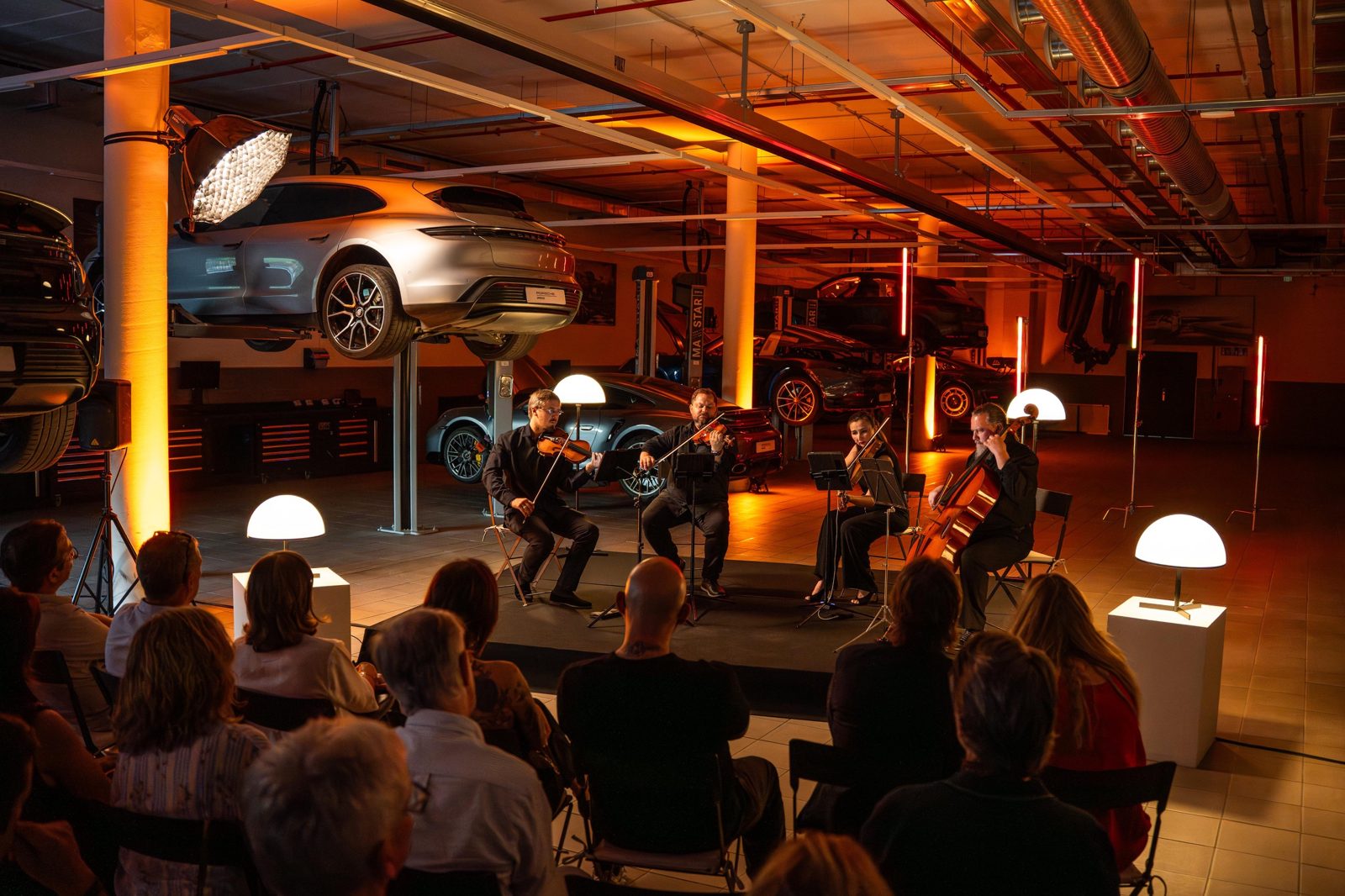 Vivart Quartet at a Porsche event