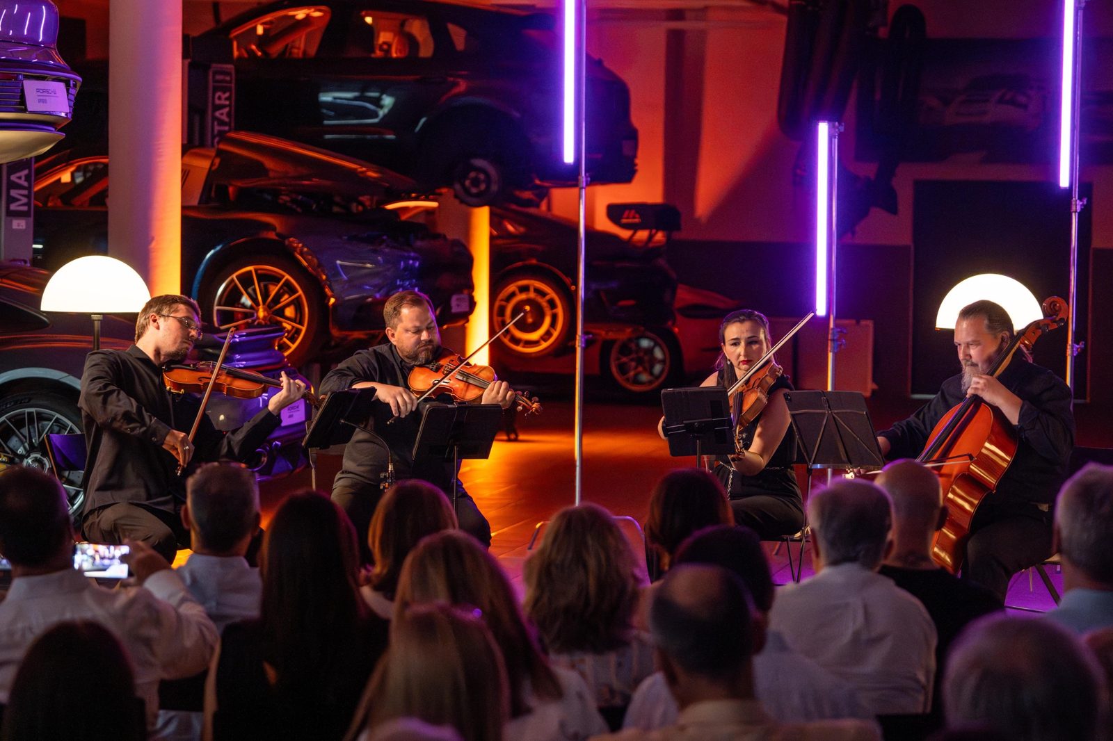 Vivart Quartet at a Porsche event
